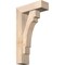 Ekena Millwork Merced Block Smooth Bracket w/ Offset Brace, Douglas Fir, 5 1/2"W x 16"D x 28"H BKT0604X16X28MRC05SDF - alternate 1